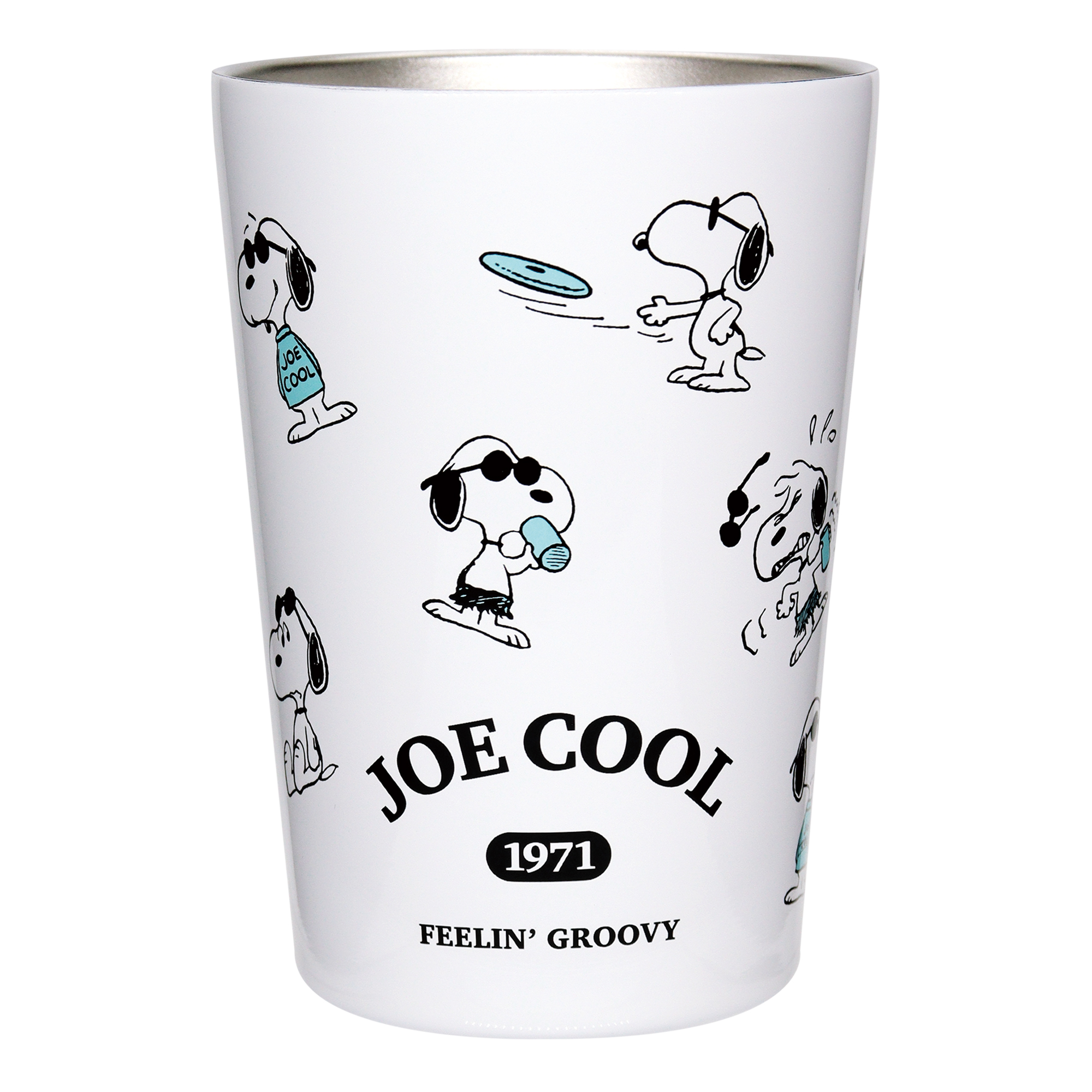PEANUTS スヌーピー STAINLESS TUMBLER JOE COOL SERIES WHITE/Pattern /PQ-2011